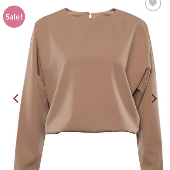 Taupe long sleeve blouse - Picture 3 of 7